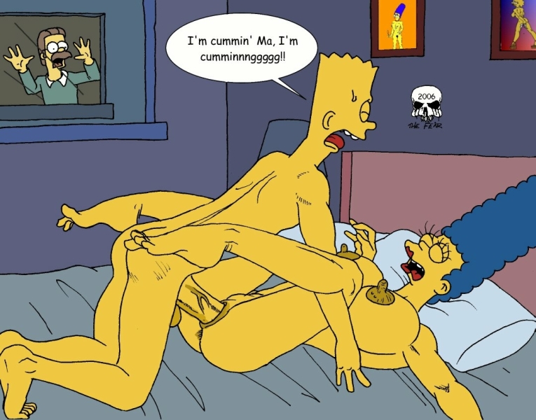Pic135143 Bart Simpson Marge Simpson Ned Flanders The Fear The Simpsons Simpsons Porn