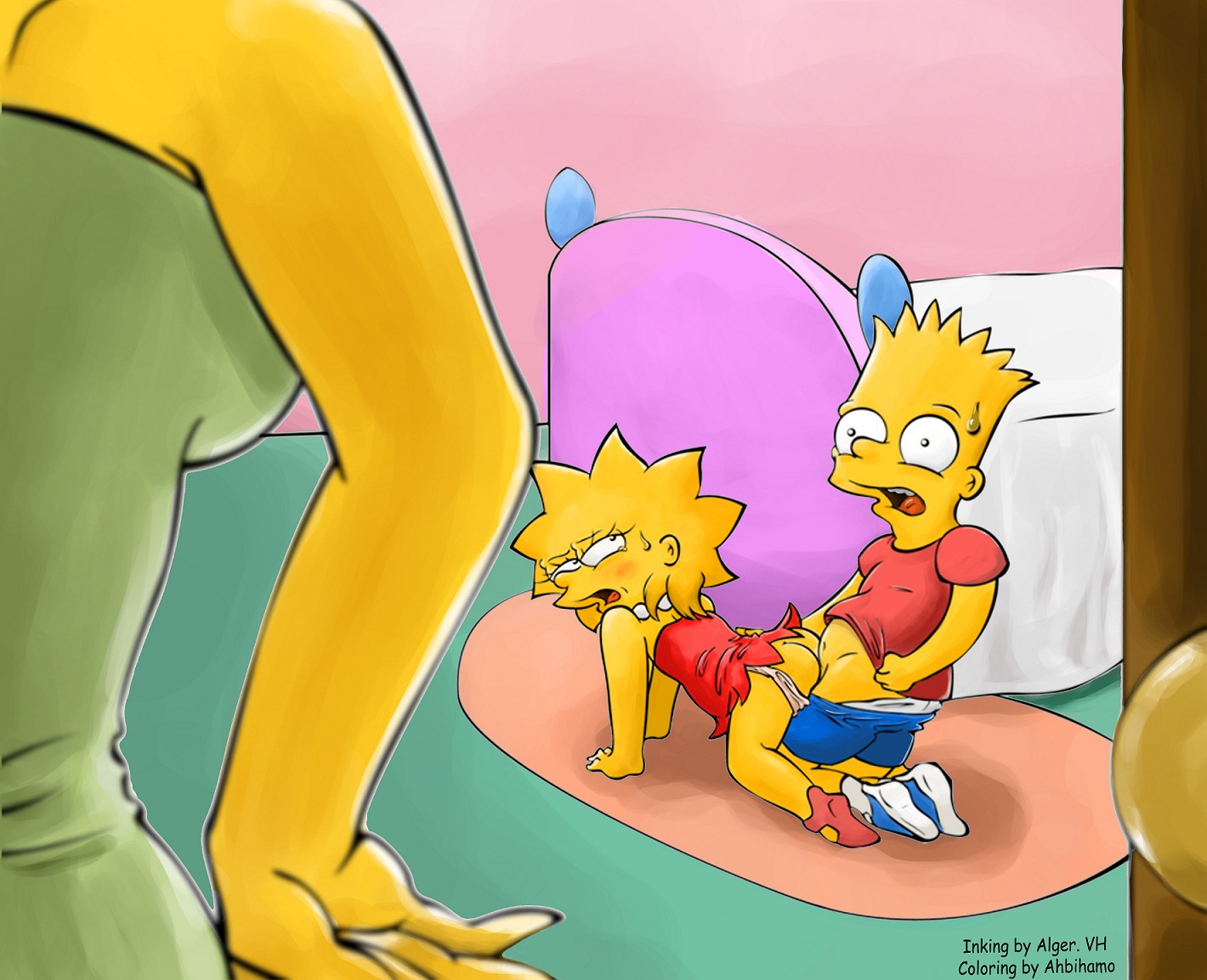 Pic907838 Ahbihamo Alger Bart Simpson Lisa Simpson Marge Simpson The Simpsons
