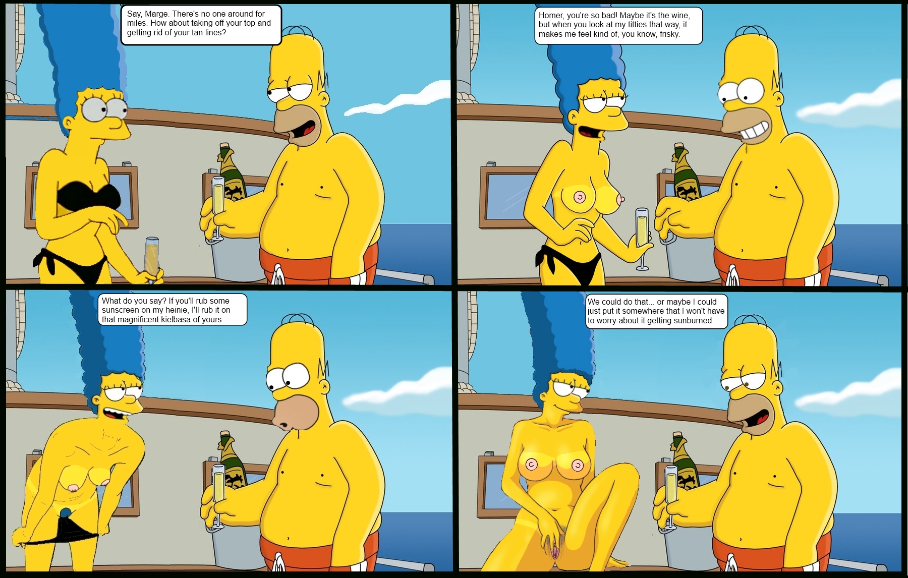 Simpsons Naked Comics