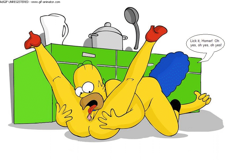 #pic361997: Homer Simpson - Marge Simpson - The Simpsons - animated.
