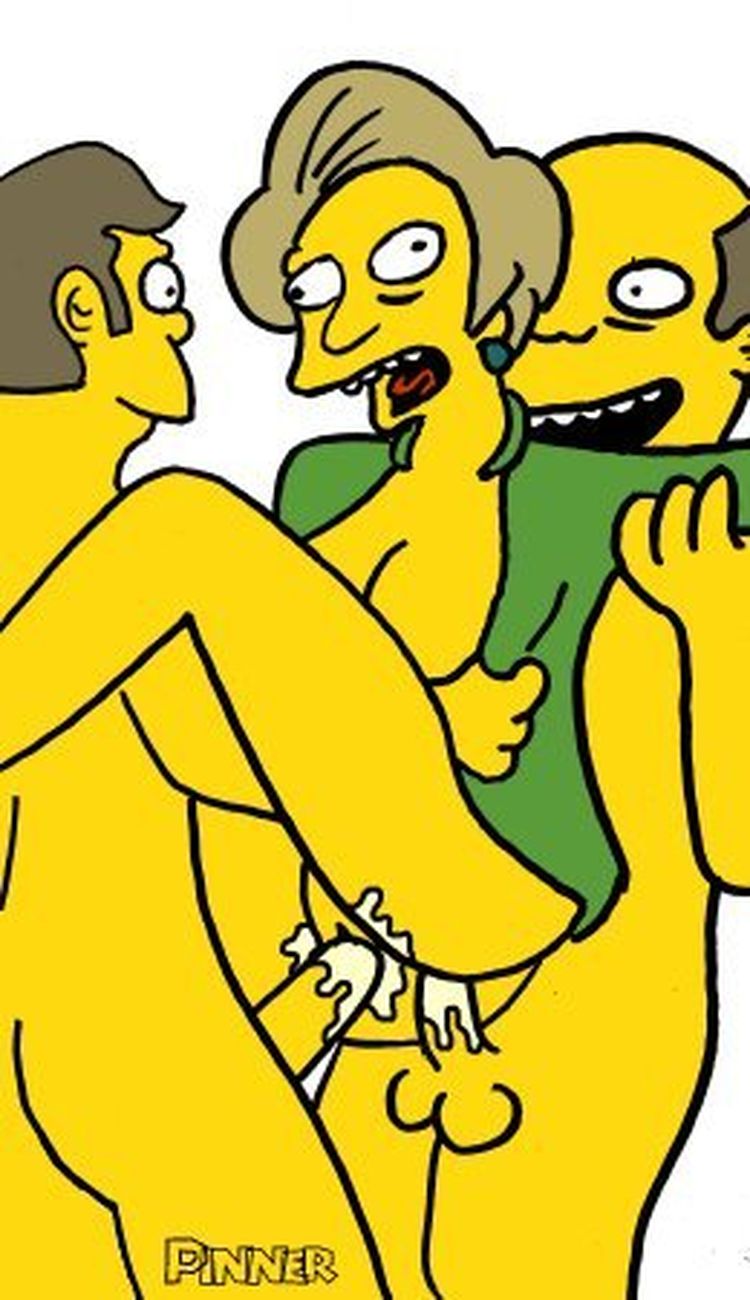 Simpsons Porn Krabappel - pic1355065: Edna Krabappel â€“ Seymour Skinner â€“ Superintendent Chalmers â€“  The Simpsons - Simpsons Adult Comics