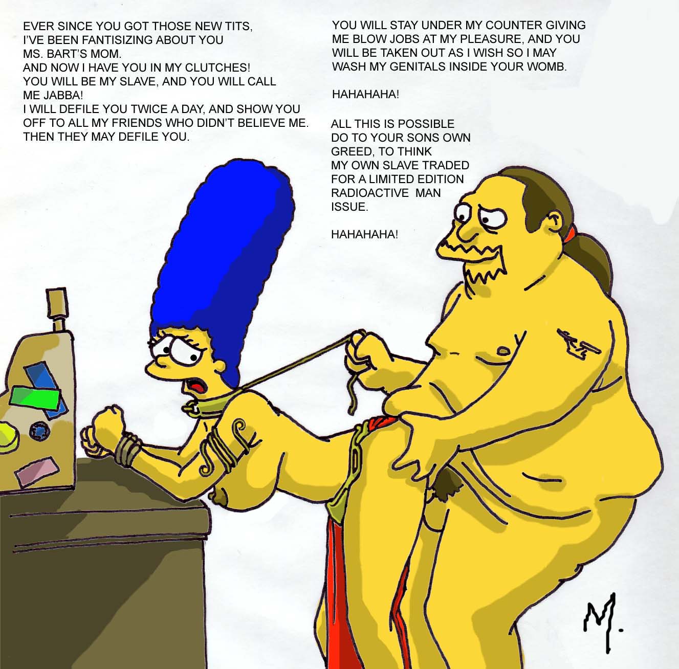 Simpsons Porn Comics Book - pic90530: Comic Book Guy â€“ Marge Simpson â€“ Star Wars â€“ The Simpsons - Simpsons  Adult Comics
