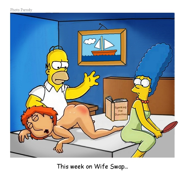 pic803412: Family Guy â€“ Homer Simpson â€“ Lois Griffin â€“ Marge Simpson â€“ The  Simpsons â€“ crossover - Simpsons Adult Comics