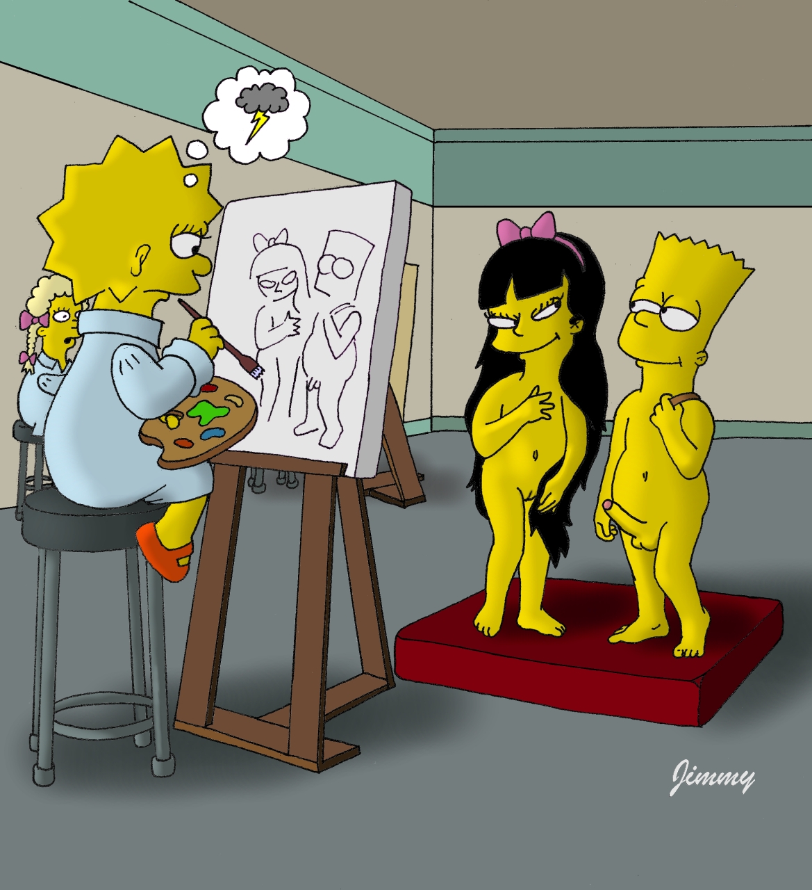 #pic390823: Bart Simpson - Jessica Lovejoy - Jimmy - Lisa Simpson - Melissa...