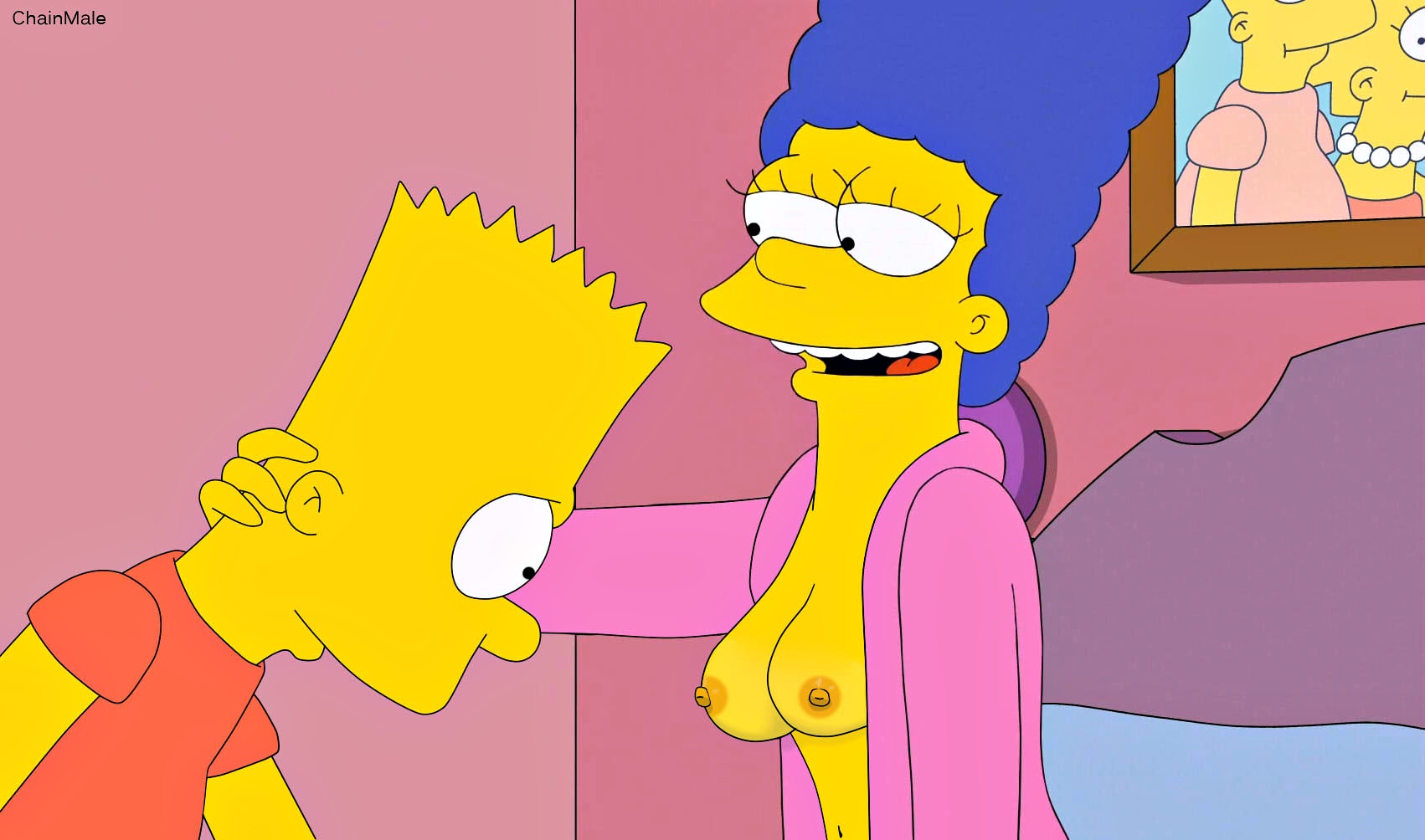 Pic1307779 Bart Simpson Chainmale Marge Simpson The Simpsons Simpsons Adult Comics