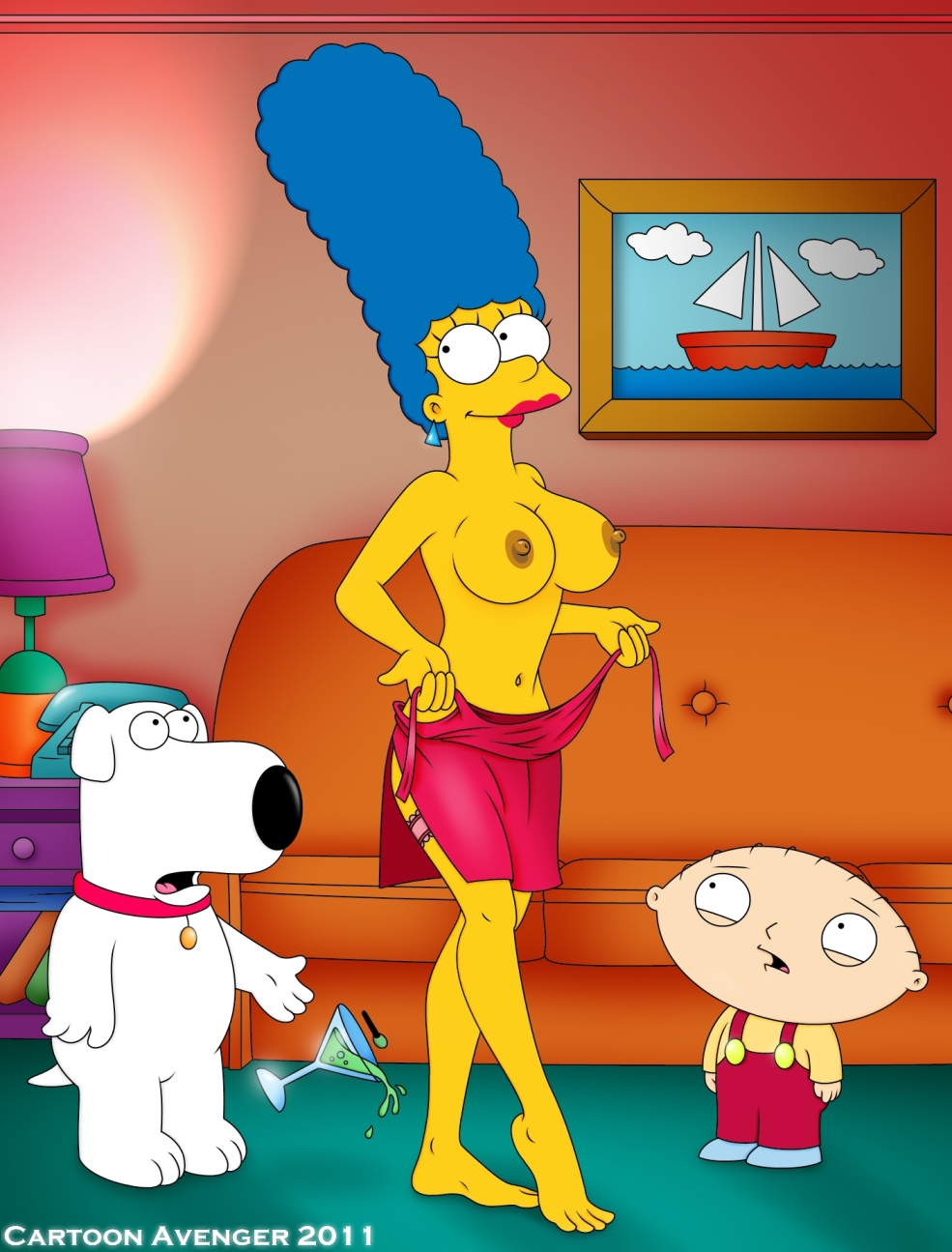 Family Guy Simpsons Porn - pic685414: Brian Griffin â€“ Family Guy â€“ Marge Simpson â€“ Stewie Griffin â€“  The Simpsons â€“ cartoon avenger - Simpsons Adult Comics