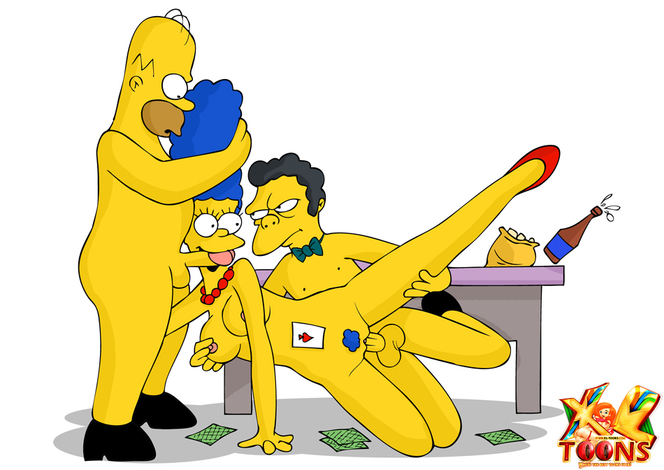 Pic981552 Homer Simpson Marge Simpson Moe Szyslak The Simpsons Xl Toons Simpsons