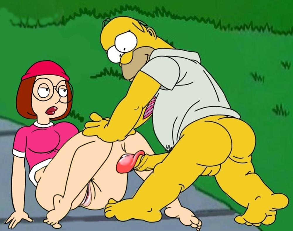 #pic610861: Family Guy - Homer Simpson - Meg Griffin - The Simpsons - cross...
