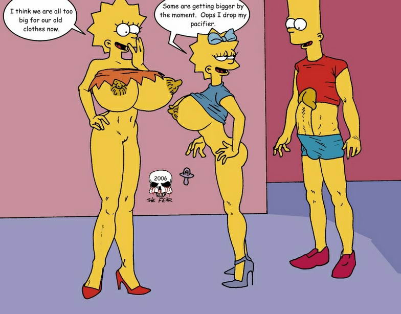pic200546: Bart Simpson â€“ Lisa Simpson â€“ Maggie Simpson â€“ The Fear â€“ The  Simpsons - Simpsons Adult Comics