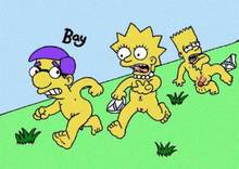 #pic72484: Bart Simpson – Bay – Lisa Simpson – Milhouse Van Houten – The Simpsons