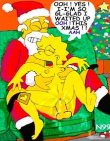 #pic19982: Christmas – Lisa Simpson – Santa Claus – The Simpsons – crossover – necron99