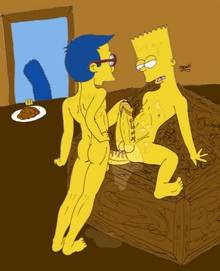 #pic18953: Bart Simpson – Marge Simpson – Milhouse Van Houten – Otoshi – The Simpsons