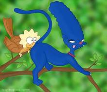 #pic236808: Lisa Simpson – Marge Simpson – The Simpsons – Ugly Duckling – cat Marge