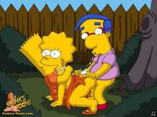 #pic143624: Bart Simpson – Lisa Simpson – Milhouse Van Houten – The Simpsons