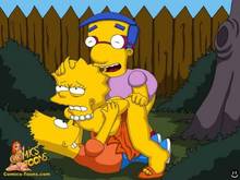 #pic143620: Bart Simpson – Lisa Simpson – Milhouse Van Houten – The Simpsons