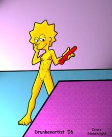 #pic142837: Drunken Artist – Lisa Simpson – The Simpsons