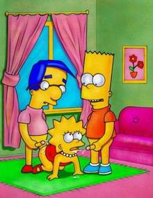 #pic850763: Bart Simpson – Lisa Simpson – Milhouse Van Houten – The Simpsons