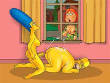 #pic326691: Family Guy – Homer Simpson – Lois Griffin – Marge Simpson – The Simpsons – crossover