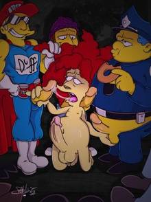 #pic1347083: Chief Wiggum – Dahlshita – Duffman – Jimbo Jones – Sideshow Bob – The Simpsons