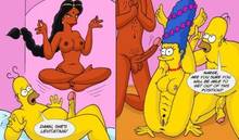 #pic1193423: Apu Nahasapeemapetilon – Homer Simpson – Manjula Nahasapeemapetilon – Marge Simpson – The Simpsons