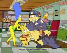 #pic90541: Bart Simpson – Chief Wiggum – Marge Simpson – The Simpsons