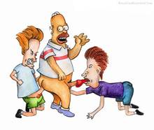 #pic232310: Beavis – Beavis and Butt-head – Butt-head – Homer Simpson – The Simpsons – beastsexillustrated