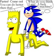 #pic231954: Bart Simpson – Sonic Team – Sonic The Hedgehog – The Simpsons – crossover