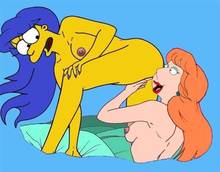 #pic154007: Family Guy – Lois Griffin – Marge Simpson – The Simpsons – crossover – karstens