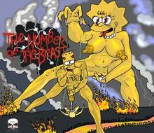 #pic161230: Bart Simpson – Iron Maiden – Lisa Simpson – Maggie Simpson – The Fear – The Simpsons – music – the number of the beast