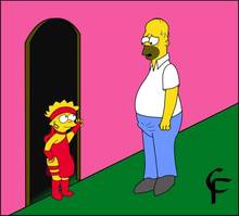 #pic137743: Homer Simpson – Lisa Simpson – The Simpsons – c.f. – cfarley