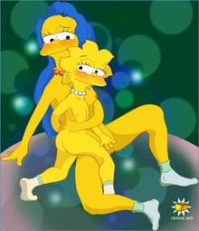 #pic135416: Lisa Simpson – Marge Simpson – Orange Box – The Simpsons