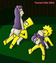 #pic257523: Bart Simpson – Lisa Simpson – Sherri – Terri – The Simpsons – twisted odin