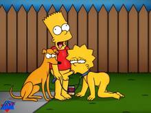 #pic253076: Bart Simpson – Lisa Simpson – Santa’s Little Helper – The Simpsons – WDJ