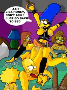 #pic842608: Edna Krabappel – Homer Simpson – Lisa Simpson – Marge Simpson – Ned Flanders – The Simpsons – necron99
