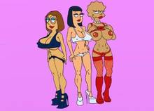 #pic834473: American Dad – Family Guy – Hayley Smith – Lisa Simpson – Meg Griffin – The Simpsons