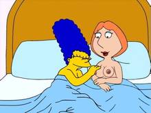 #pic384968: Family Guy – Lois Griffin – Marge Simpson – The Simpsons – crossover