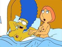 #pic384967: Family Guy – Lois Griffin – Marge Simpson – The Simpsons – crossover