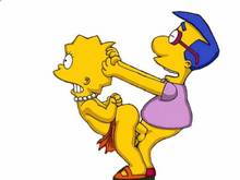 #pic405116: Lisa Simpson – Milhouse Van Houten – The Simpsons – animated – helix