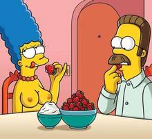 #pic397330: Marge Simpson – Ned Flanders – The Simpsons
