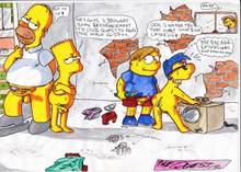 #pic1284212: Bart Simpson – Homer Simpson – Lester The Molester – Martin Prince – Milhouse Van Houten – Nelson Muntz – The Simpsons