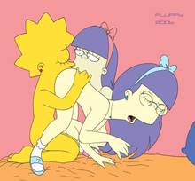 #pic652839: Fluffy – Lisa Simpson – Sherri – Terri – The Simpsons