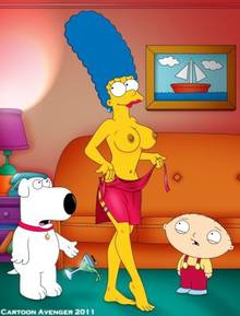 #pic685414: Brian Griffin – Family Guy – Marge Simpson – Stewie Griffin – The Simpsons – cartoon avenger