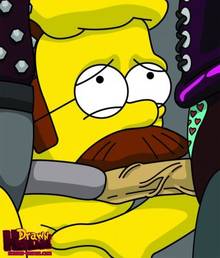 #pic680571: Drawn-Hentai – Ned Flanders – Patty Bouvier – Selma Bouvier – The Simpsons