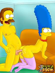 #pic1053302: Marge Simpson – Ned Flanders – The Simpsons – futa-toon