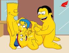 #pic191052: Bart Simpson – Milhouse Van Houten – Nelson Muntz – Ralph Wiggum – Red Feather – The Simpsons