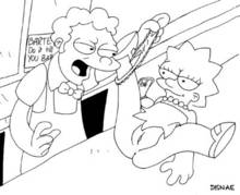 #pic191026: Lisa Simpson – Moe Szyslak – The Simpsons – disnae