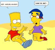 #pic1000948: Bart Simpson – ES – Milhouse Van Houten – The Simpsons