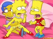 #pic999447: Bart Simpson – Lisa Simpson – Milhouse Van Houten – The Simpsons – comics-toons
