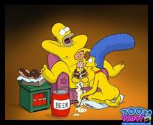 #pic423635: Homer Simpson – Marge Simpson – The Simpsons – Toon-Party