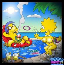 #pic423633: Lisa Simpson – Milhouse Van Houten – The Simpsons – Toon-Party